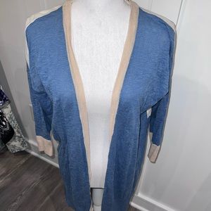 NWT Limited blue and cream cardigan
